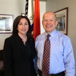 Laura Glading and FAA Adm Michael Huerta